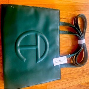 Telfar medium shopping bag in dark olive